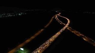 Bayram göçü başladı: Otoyolların kesişim noktasında trafik durdu
