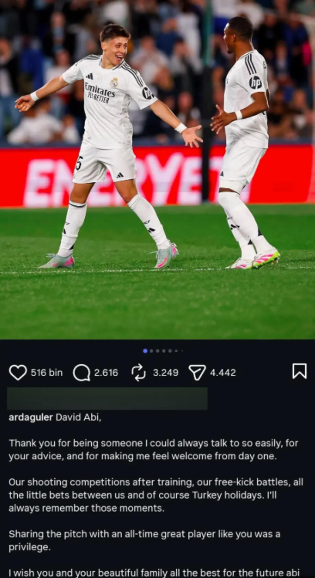 5 yıllık serüven sona erdi! Arda Güler resmen veda etti 3