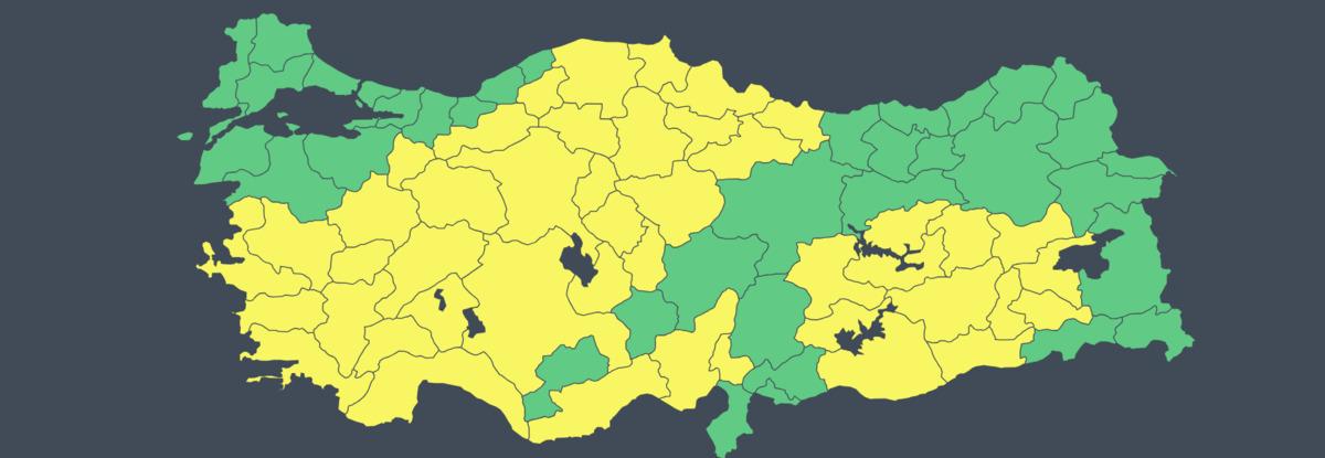 Meteoroloji alarmda: 45 İlimize sarı kodlu uyarı! Her bölgede sağanak var 2
