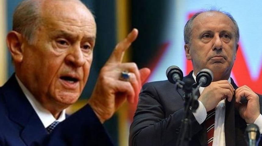 Bah&ccedil;eli'den Muharrem İnce yorumu:  MHP'ye en &ccedil;ok husumeti besleyen bir şahıs CHP'nin adayı olmuştur!