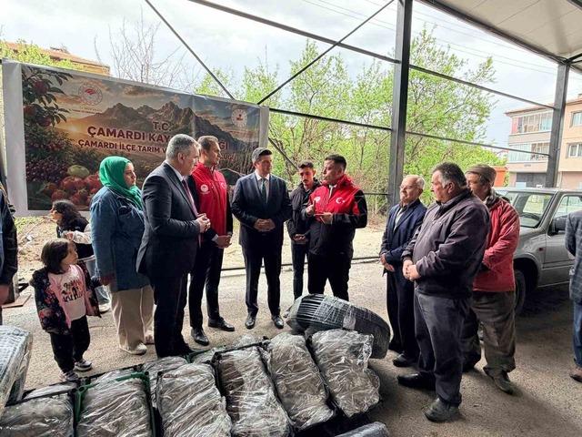 &Ccedil;amardı&rsquo;da &uuml;reticilere 90 bin &ccedil;ilek fidesi desteği 2