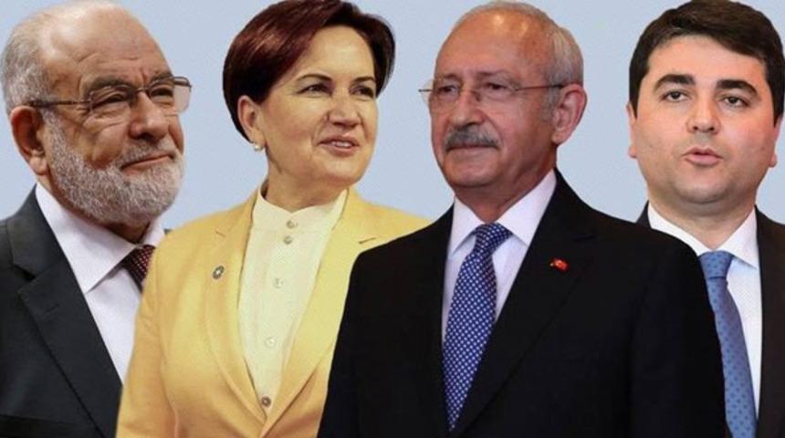 CHP, İYİ Parti, Saadet Partisi ve Demokrat Parti'nin dörtlü ittifakının ismi belli oldu! Yeni ittifakın adı 'Millet İttifakı'