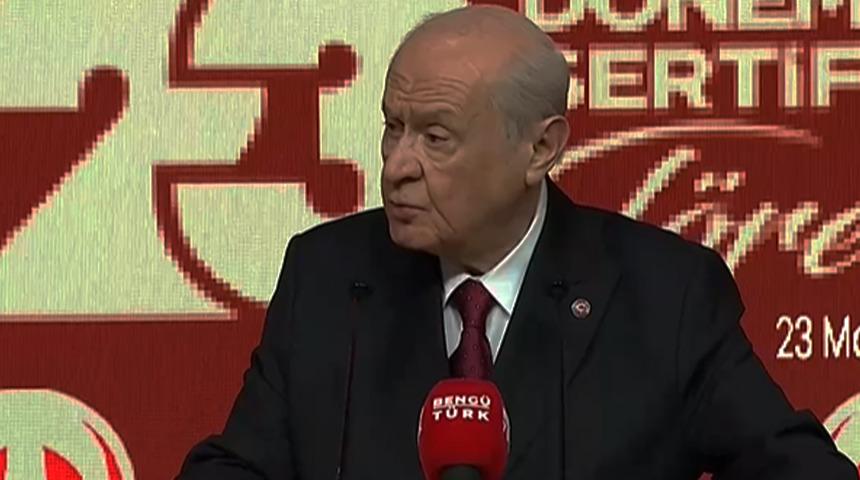 MHP lideri Devlet Bah&ccedil;eli: 'Devletle kavgaya tutuşanların yaptığı siyaset değildir'