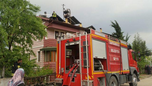 Karabük'te sağanak yağış hayatı olumsuz etkiledi