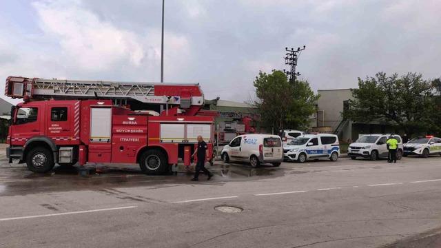 Bursa da sunta fabrikasında yangın &ccedil;ıktı 2