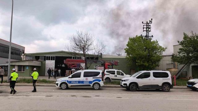 Bursa da sunta fabrikasında yangın &ccedil;ıktı 3