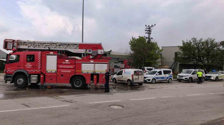 Bursa'da sunta fabrikasında yangın &ccedil;ıktı