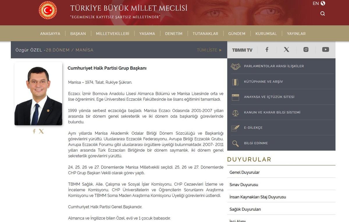 Kemal Kılıçdaroğlu ve Özgür Özel ile ilgili yeni gelişme! Yazı TBMM ye gönderildi 1