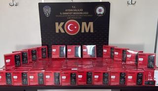 Aydın'da ka&ccedil;ak telefon operasyonu: 100 cihaza el konuldu