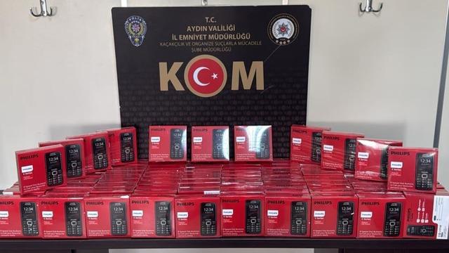 Aydın'da kaçak telefon operasyonu: 100 cihaza el konuldu