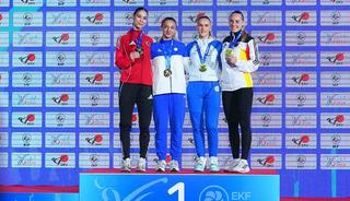Avrupa Karate Şampiyonası&rsquo;nda Z&uuml;mra İm, g&uuml;m&uuml;ş madalya kazandı