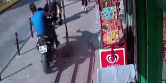 Tek teker şovu yapmak isteyen motosikletli maganda dehşet saçtı