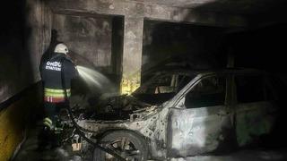 Ordu’da otopark yangını: 3 araçta hasar oluştu