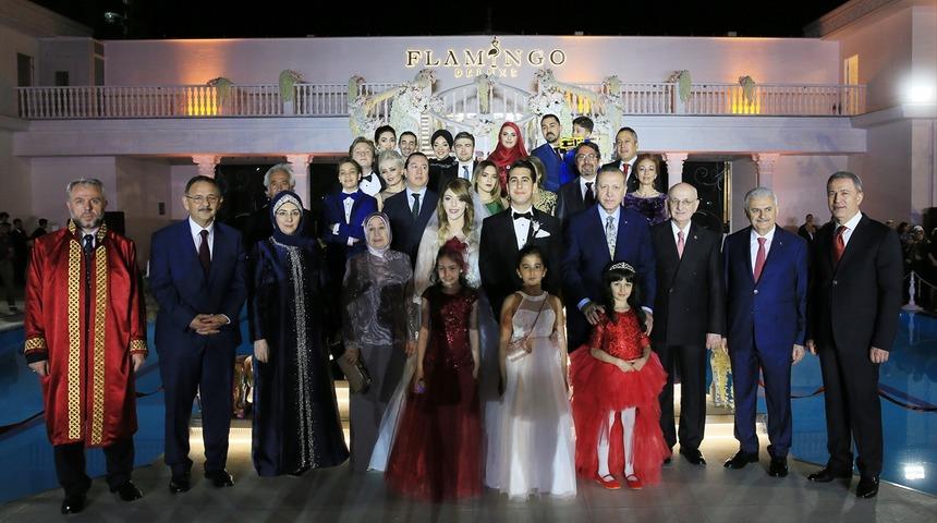 Erdoğan, Bakan Özhaseki'nin kızının nikah şahidi oldu, Abdullah Gül törene gelmedi