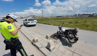 Karaman&rsquo;da motosiklet kazası: 1 yaralı