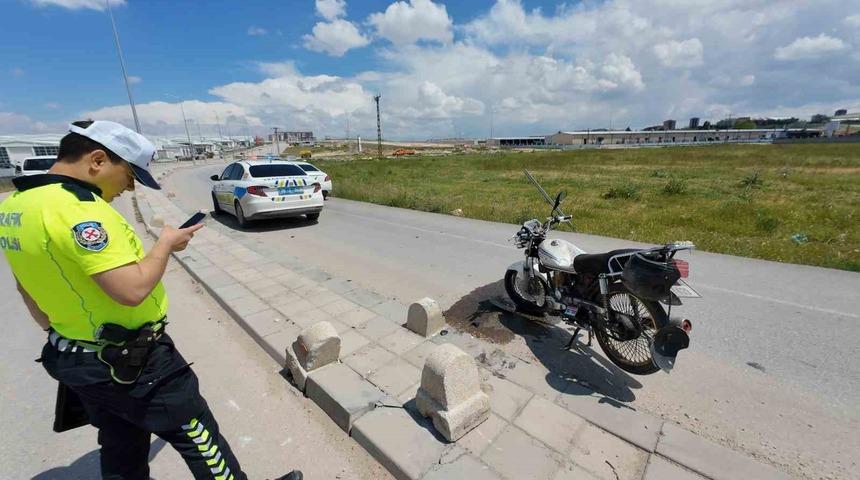 Karaman&rsquo;da motosiklet kazası: 1 yaralı