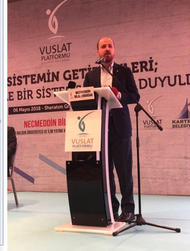  Bilal Erdoğan: Bu sistem inşallah muhalefeti de dönüştürür