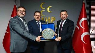 Son dakika: MHP K&uuml;tahya Milletvekili Erbaş&rsquo;tan İl Başkanı &Ouml;zkan&rsquo;a ziyaret