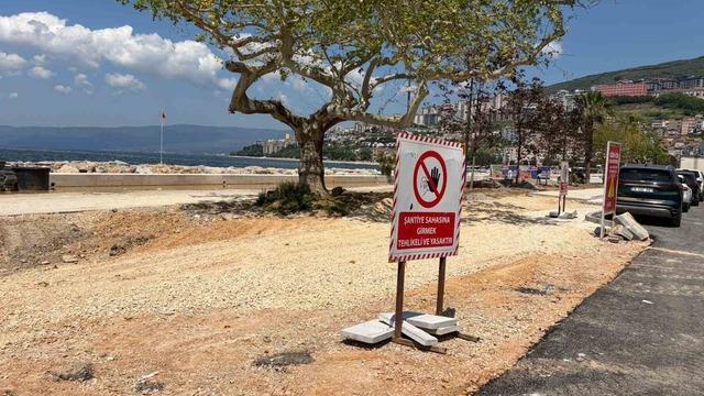 Gemlik sahil çalışmaları tüm hızıyla sürüyor