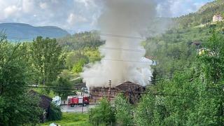 Kastamonu’da 250 yıllık tarihi konak çıkan yangında hasar gördü