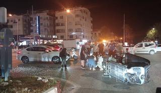 Kırmızı ışık ihlali kazayı beraberinde getirdi