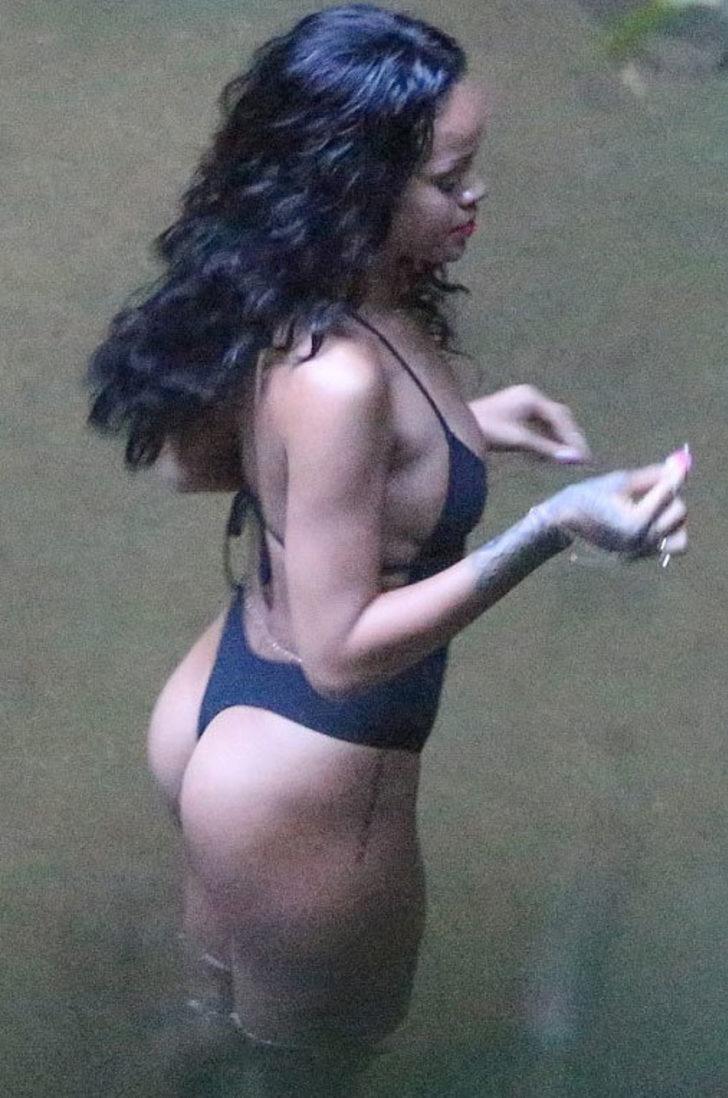 Rihanna in thong