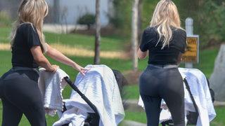Khloe Kardashian parkta! Herkes ona baktı