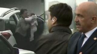 AK Partili vekilin trafik kazalarını konuştuğu esnada canlı yayında kaza meydana geldi