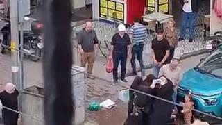Bursa’da dilencilerin ’yer kavgası’ kamerada