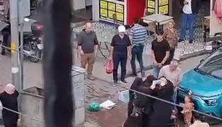 Bursa&rsquo;da dilencilerin &rsquo;yer kavgası&rsquo; kamerada