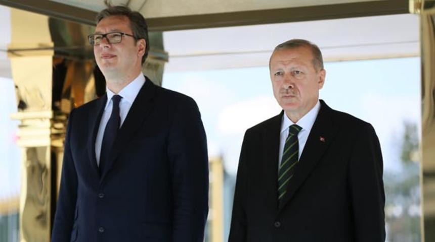 Erdoğan Sırbistanlı mevkidaşı ile ortak basın toplantısı d&uuml;zenledi