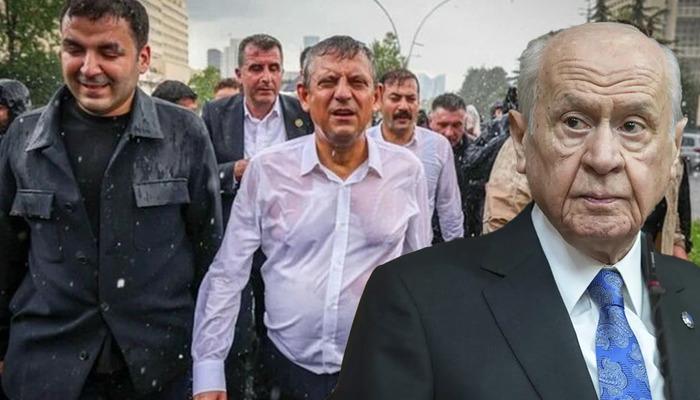 Devlet Bah&ccedil;eli'den, &Ouml;zg&uuml;r &Ouml;zel'e uyarı: "&Ccedil;ok ıslandın sağlığına dikkat et"