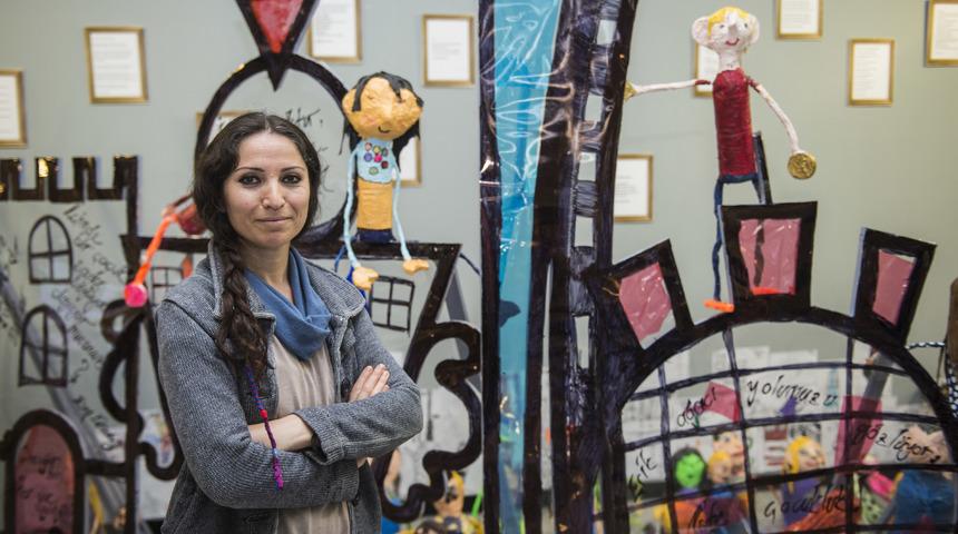 İde okulları &ouml;ğrencileri "Kristal cennet ve şehir tutsakları" eseriyle 5'inci &Ccedil;ocuk ve Gen&ccedil;lik Sanat Bienali'nde