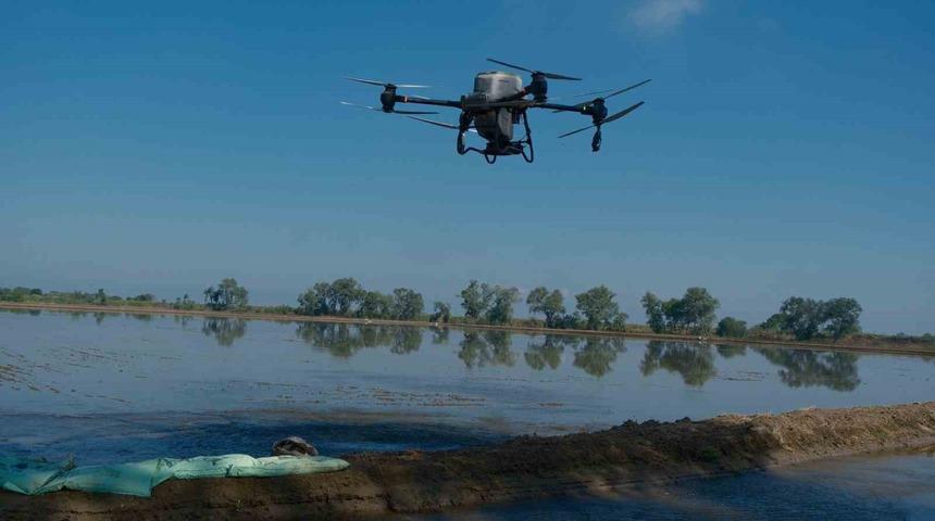 Dron ile &ccedil;eltik ekimi