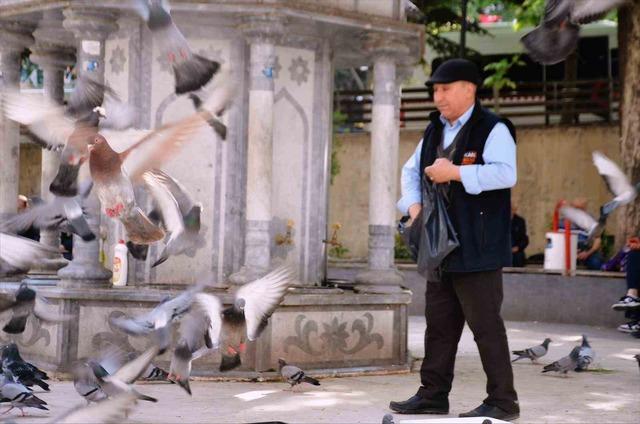Bu bayramda eşini dostunu bıraktı, beslediği kuşlara koştu 3