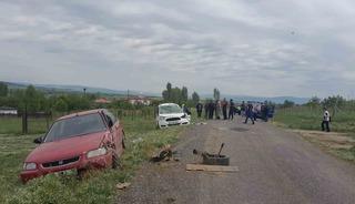 Bing&ouml;l&rsquo;de trafik kazası: 2 yaralı