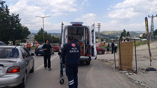 Kahramanmaraş’ta iki otomobil çarpıştı: 1 yaralı 1