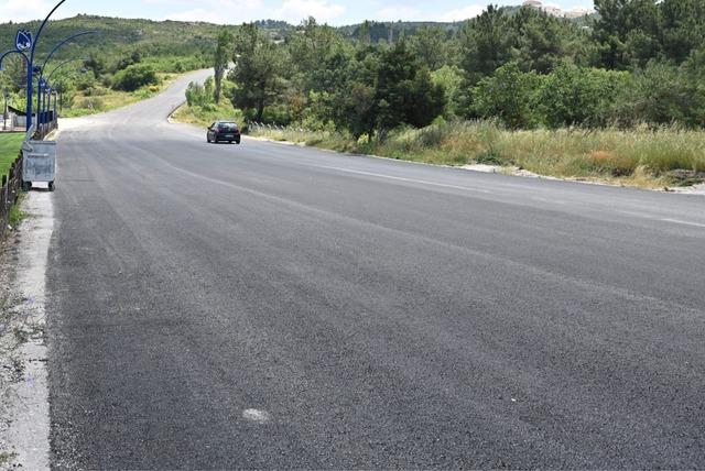 Büyüksümbüller ile Ortaköy arasındaki yol sıcak asfaltla yenilendi 1