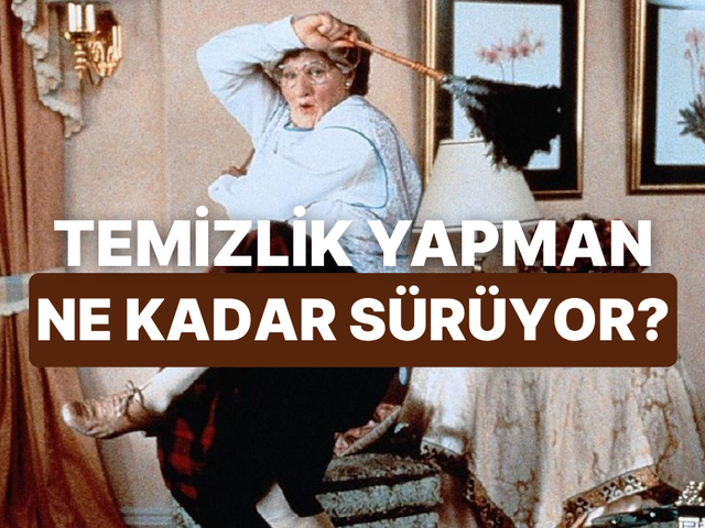 Temizlik yaparken harcadığın s&uuml;reyi hesaplıyoruz!