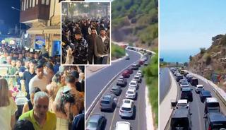 Yollarda araba sokaklarda insan seli! 
