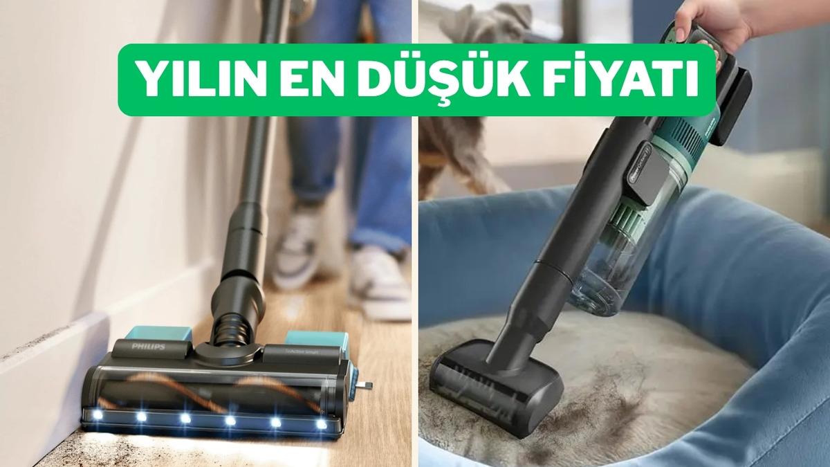 Tek hamlede kusursuz temizlik Philips dikey süpürgede yılın indirimi