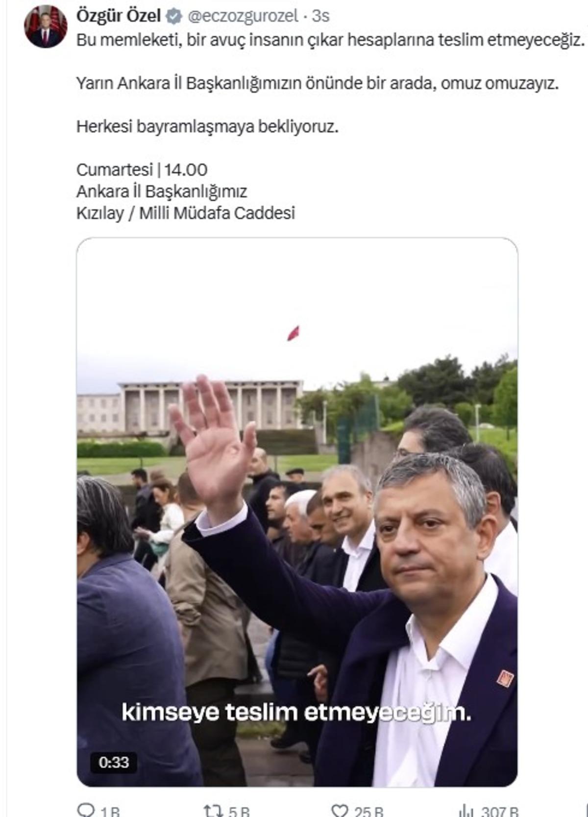 CHP de bayramlaşma düellosu! Kılıçdaroğlu ve Özel den aynı saatte program 2