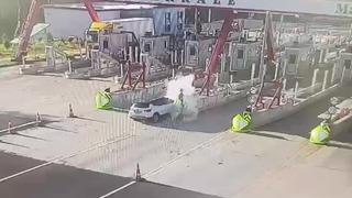 Tekirdağ'da feci kaza! Gişelere çarpan otomobildeki kadın öldü