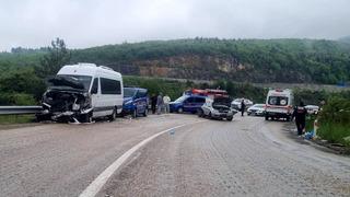 Karabük'te trafik kazası! Yaralılar var