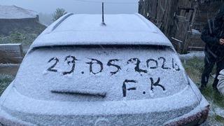 Kastamonu'da mayıs ayının sonunda kar sürprizi