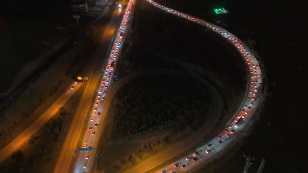 ‘Kilit Kavşak’ Kırıkkale’de bayram dönüş böyle görüntülendi 2