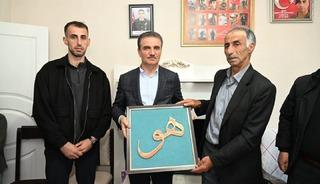Şehit ailelerine bayram ziyareti