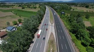 Anadolu Otoyolu Sakarya geçişinde trafik havadan görüntülendi