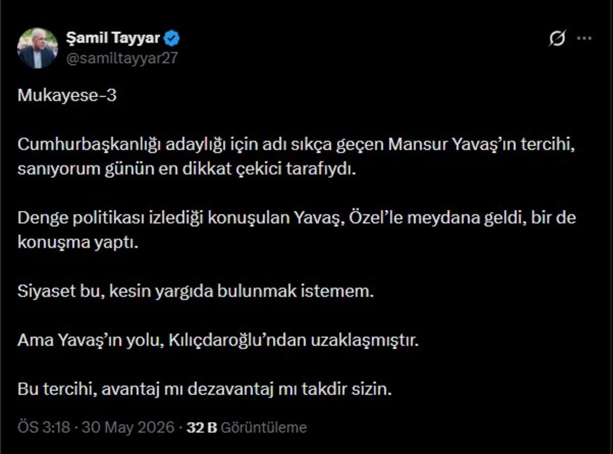 &Ouml;zg&uuml;r &Ouml;zel in konuşmasından dakikalar sonra Mansur Yavaş ı işaret etti: "Ona ge&ccedil;miş olsun" 3