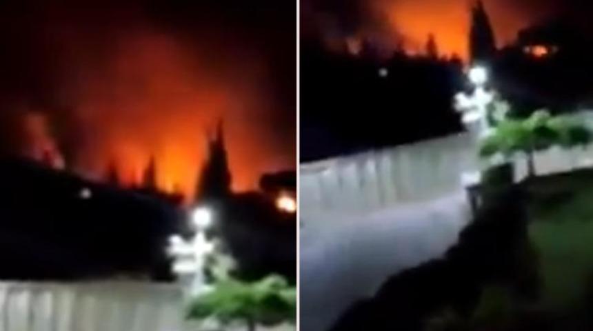 İsrail füzeleri İran'a ait askeri tesisleri vurdu